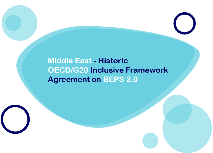 Middle East–Historic OECDG20 Inclusive Framework Agreement on BEPS 2.0