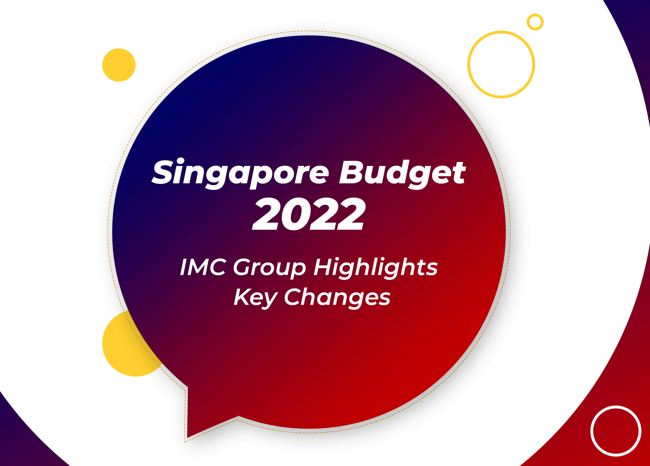 Singapore Budget 2022 IMC Group Highlights Key Changes
