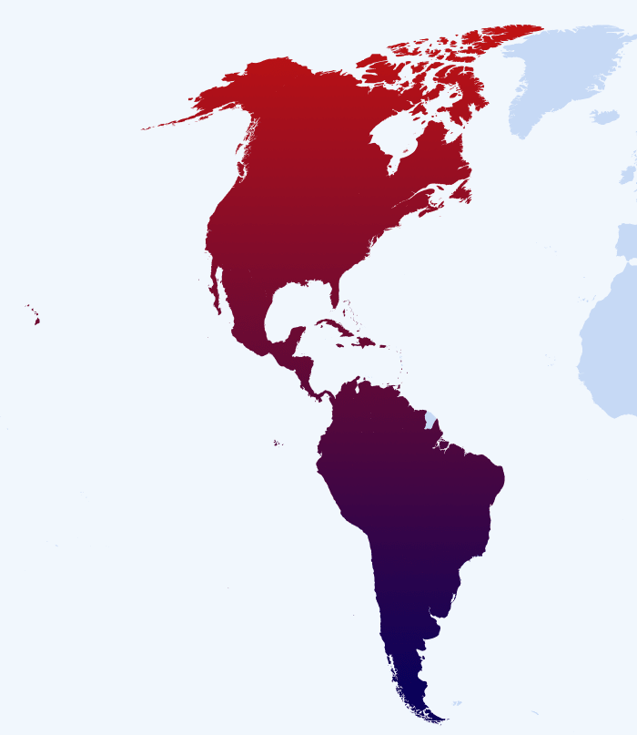 Americas map